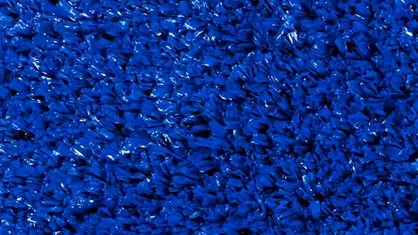 Detalle de pasto sintético deportivo Playground color azul